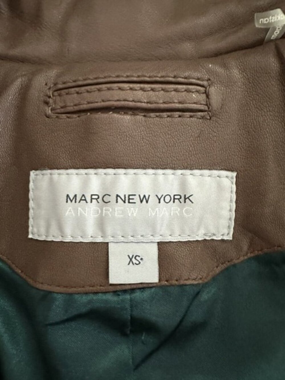 Andrew Marc Leather Jacket with Belt - Picture 6 of 7